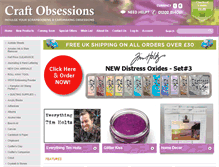 Tablet Screenshot of craftobsessions.co.uk